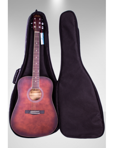 Fortex 350 Serisi Akustik Gitar Kılıfı Bordo