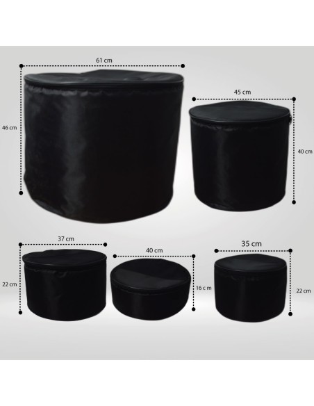 Fortex 350 Serisi 5 Parça Bateri Taşıma Çantası Seti