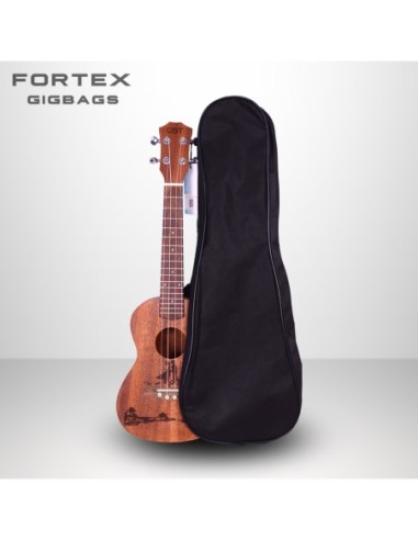 Fortex 100 Serisi Tenor Ukulele Kılıfı Siyah
