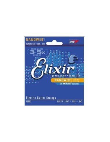 Elixir Nanoweb Elektro Gitar Teli 3'lü Set-09-42 (12002)