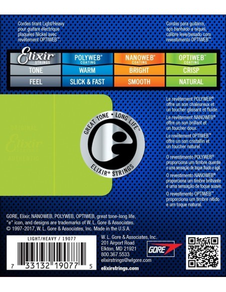 Elixir 010-052 Optiweb Elektro Gitar Teli