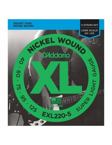 Daddario EXL220-5 Bas Gitar Teli