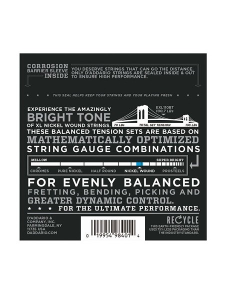 Daddario EXL110BT Elektro Gitar Teli