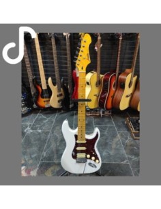 Auster AS100SSH WH Elektro Gitar Maple