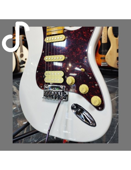 Auster AS100SSH WH Elektro Gitar Maple