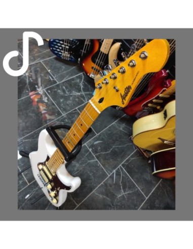 Auster AS100SSH WH Elektro Gitar Maple