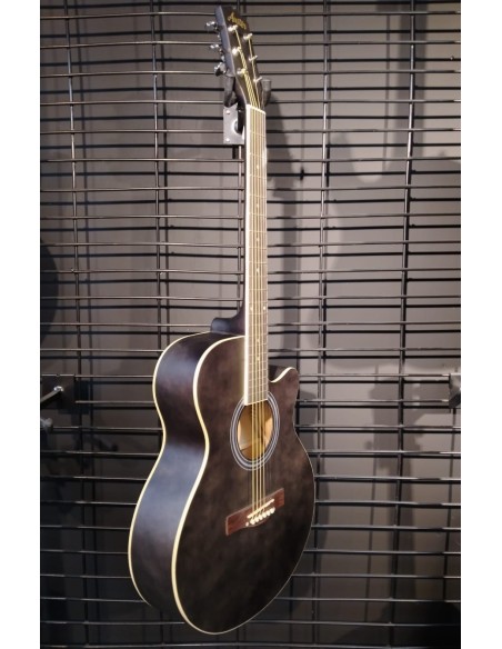 Auster AG200C-BK Akustik Gitar Taylor Tip