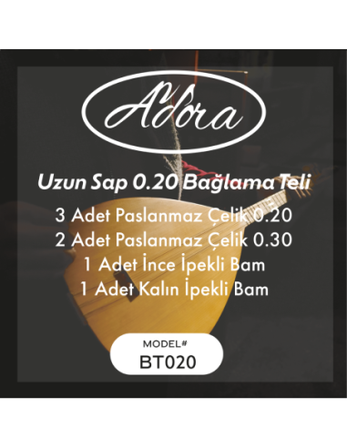 Adora BT020 Uzun Sap 0.20 Bağlama Teli