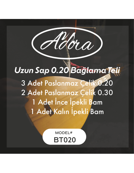 Adora BT020 Uzun Sap 0.20 Bağlama Teli