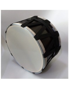 Adora Asma Davul 50 cm Koyu Kahve Siyah İpli