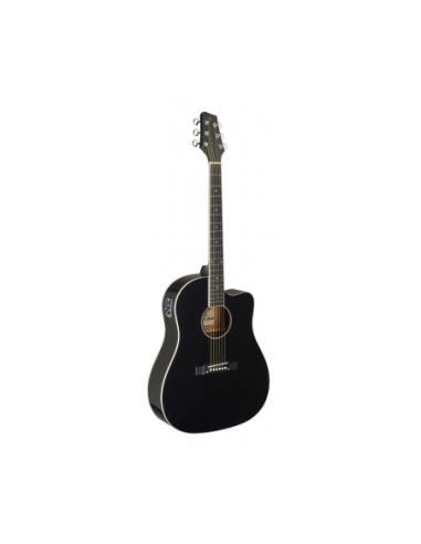 Stagg SA35DSCE-BK Elektro Akustik Gitar