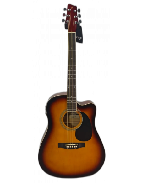 Stagg SA20 DCE SNB Elektro Akustik Gitar