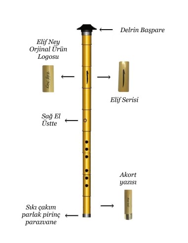 NKKER Sİ KIZ ELİF SERİ KAMIŞ NEY SAĞ
