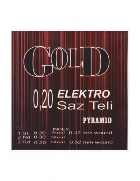 Elektro Bağlama Teli 0.20 Gold