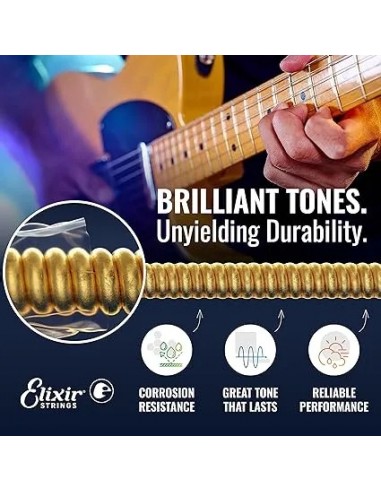 Elixir 12077 Elektro Gitar Tel Seti 10-52