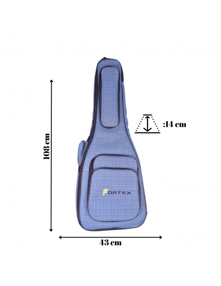 Fortex 450 Serisi Elektro Gitar Çantası Bordo