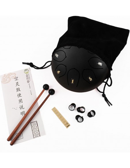 Adora HP-10 6 inç 8 Ton Hand Pan Siyah