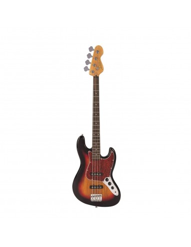 Auster Jazz Bass Sunburst Rosewood Bas Gitar