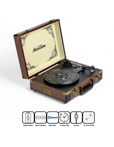 Müller Mr-350Bt Nostaljik Pikap Çikolata-Kahve