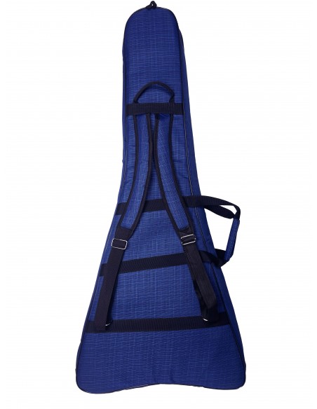 Fortex 450 Serisi V Kasa Profesyonel Elektro Gitar Çantası Lacivert