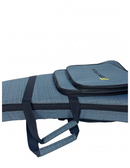 Fortex 450 Serisi V Kasa Profesyonel Elektro Gitar Çantası Açık Mavi