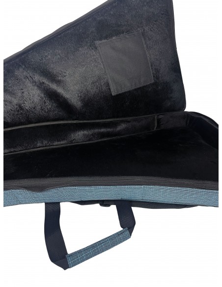 Fortex 450 Serisi V Kasa Profesyonel Elektro Gitar Çantası Açık Mavi