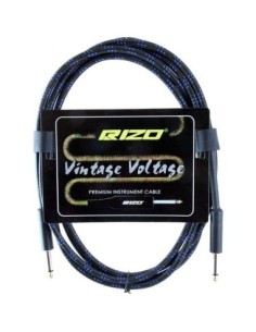 RIZO-BLBK Gitar Kablosu Mavi-Siyah