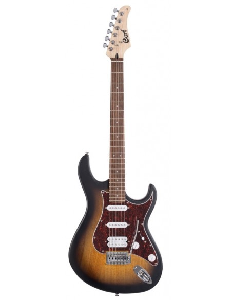 Cort G110-OP-SB Open Pore Sunburst HSS Elektro Gitar