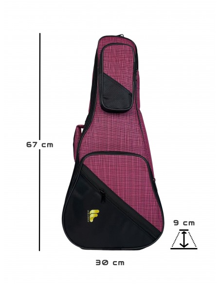 Fortex 450 Serisi Concert Ukulele Çantası - Pembe