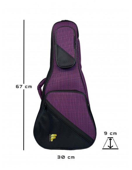 Fortex 450 Serisi Concert Ukulele Çantası - Bordo