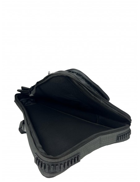 Fortex 450 Serisi V Kasa Profesyonel Elektro Gitar Çantası Gri