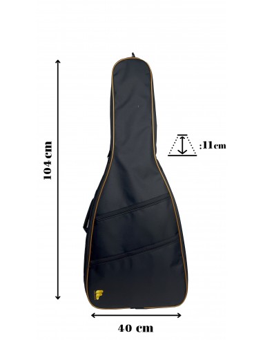 Fortex 300 Serisi Klasik Gitar Çantası Siyah