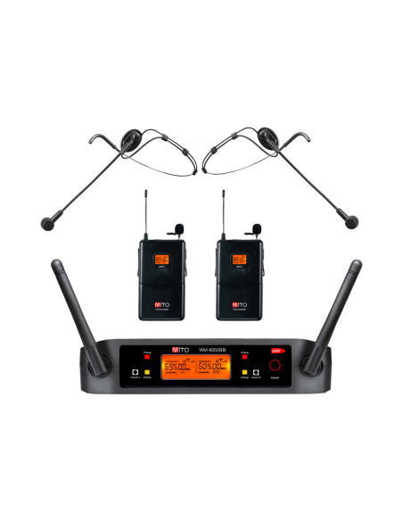Mito WM-9002 BB Kablosuz Çift Yaka Mikrofonu