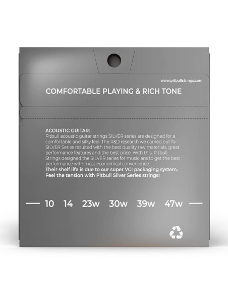 Pitbull SAG 10-47 SLAkustik Gitar Teli