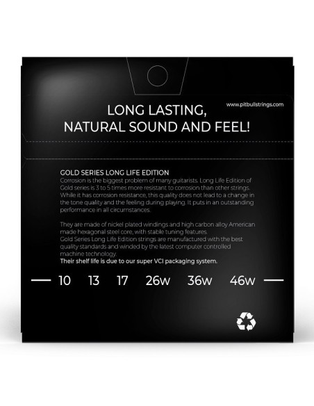 Pitbull LEG 10-46 L Elektro Gitar Teli