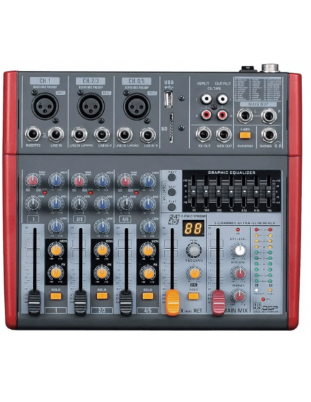 ODO MZ-502FX 4 Kanal 99 DSP Efektli Deck Mikser