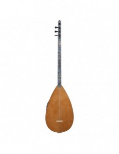 Maun Ağacı Gövde Sedef Klavye Kısa Sap EQ Sistemli Bağlama