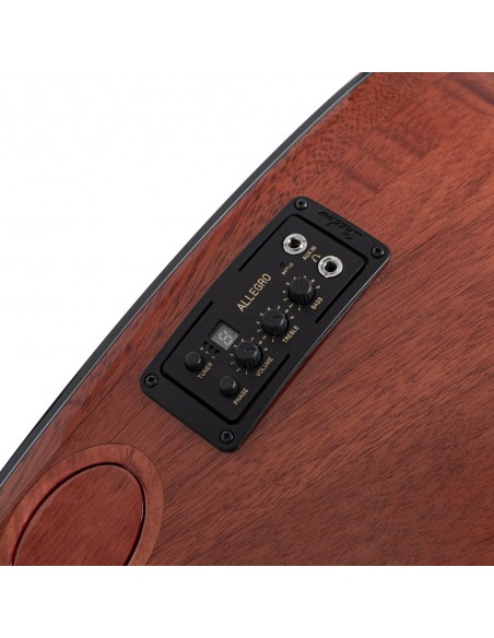 Maun Ağacı Gövde Sedef Klavye Kısa Sap EQ Sistemli Bağlama