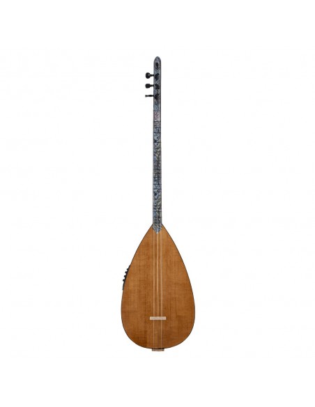 Ceviz Ağacı Gövde Sedef Klavye Kısa Sap EQ Sistemli Bağlama