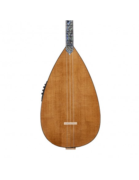 Ceviz Ağacı Gövde Sedef Klavye Kısa Sap EQ Sistemli Bağlama