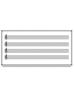 Nota Çizgili-Dizekli Yazı Tahtası 120*200