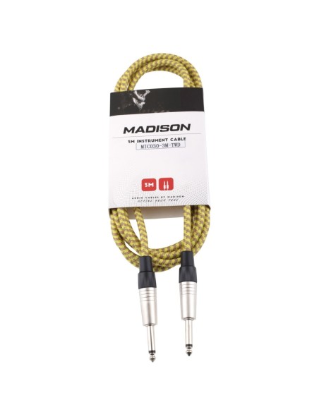 Madison MİC-030-3M-TWD Gitar Kablosu 3 M Sarı Örgülü