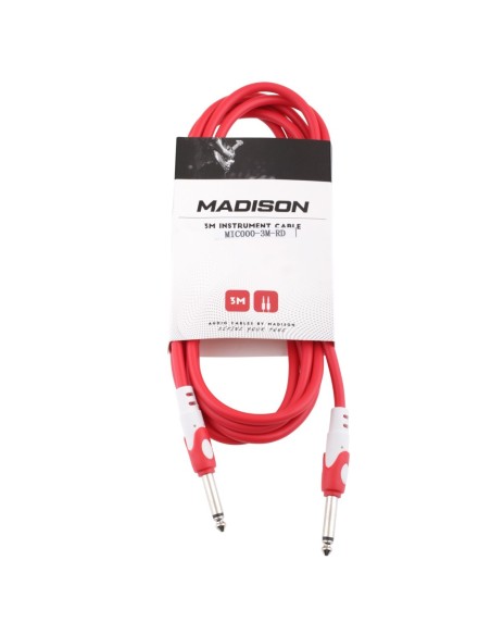 Madison MİC-002-3M-RD Gitar Kablosu 3 M Kırmızı