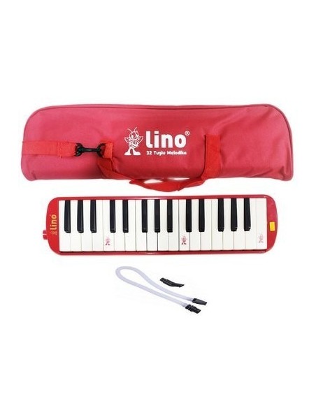 Lino melodika 32 tuş Kırmızı